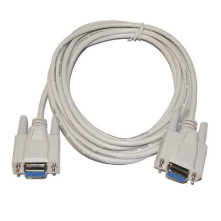 KABEL DB9 KOMPUTEROWY SKROSOWANY GNIAZDO-GNIAZDO 3m NULLMODEM