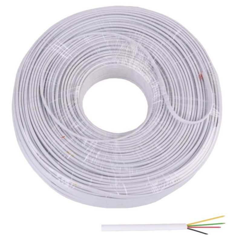 KABEL TELEFONICZNY 4C BIAŁY 1mb