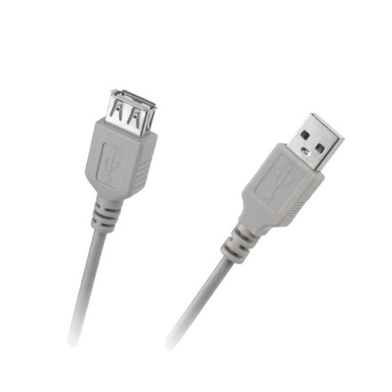 KABEL WTYK USB typ A - GNIAZDO USB A - PRZEDŁUŻACZ 1,8m