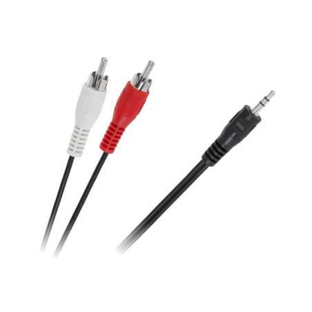 KABEL JACK 3,5 - 2x RCA 1,8m CZARNY KPO2747-1,8
