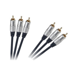 KABEL ZESTAW KABLI 3RCA-3RCA CHINCH TOSLINK SVHS 1,5m EURO /02-7550 bli. KRUGER&MATZ