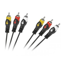 KABEL PRZEWÓD 3x RCA-3x RCA 3m ŁEZKA KPO3421A-3