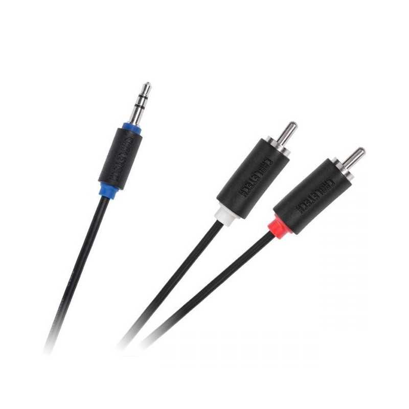 KABEL PRZEWÓD POŁĄCZENIOWY JACK 3,5 - 2xRCA 3m STANDARD CABLETECH 3952-3
