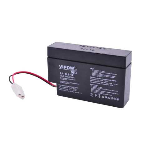 AKUMULATOR ŻELOWY 12V 0,82Ah z GNIAZDEM VIPOW