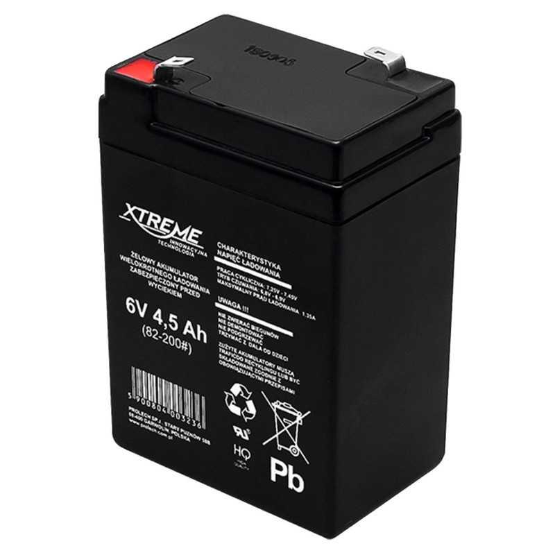 AKUMULATOR ŻELOWY 6V 4,5Ah XTREME