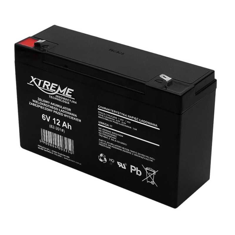 AKUMULATOR ŻELOWY 6V 12Ah XTREME