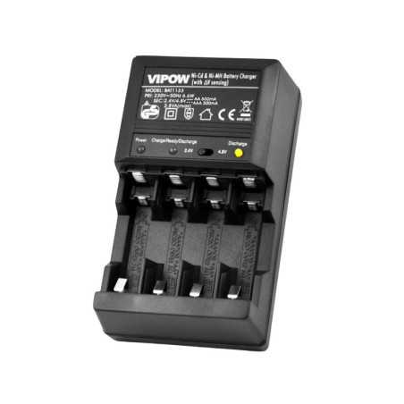 ŁADOWARKA VIPOW CR8168 GS 4x AA AAA F. ROZŁADOWANIA 2,4V 4,8V