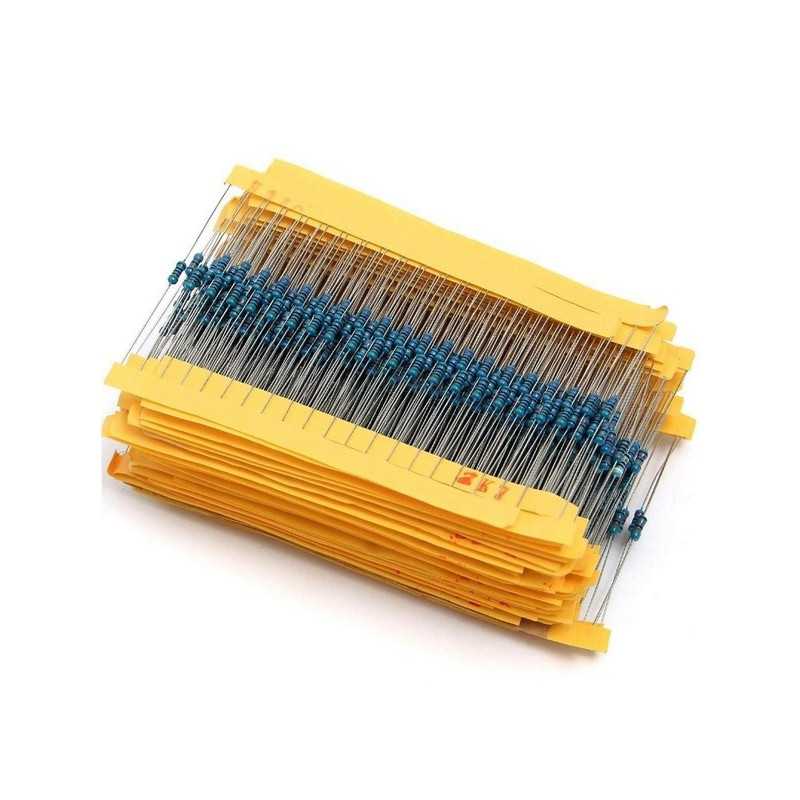 ZESTAW REZYSTORÓW 1/4W 0,25W 1% 700szt