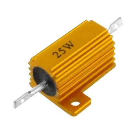 REZYSTOR MOCY 25W 0,22 R DRUTOWY Z RADIATOREM