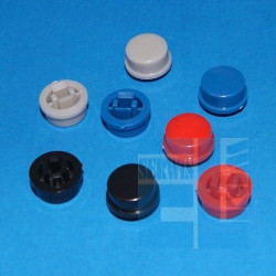 KLAWISZ MIKROPRZYCISKU TM118 B NIEBIESKI OKRĄGŁY