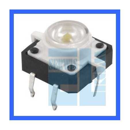 MIKROPRZYCISK 12x12mm H-7mm PODŚWIETLANY BIAŁY