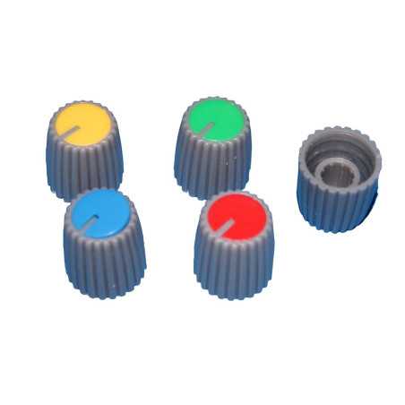 GAŁKA ŚRED. GS15 ZIELONY DEKIEL SZARA 15mm