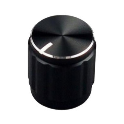 GAŁKA POTENCJOMETRU GCL15 15mm CZARNA ALU