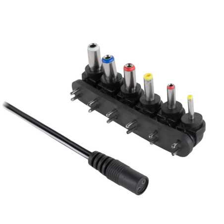 ZESTAW ZŁĄCZ DC Z PRZEWODEM - KPL - 6 x WTYK DC, KOŃCÓWKI DC