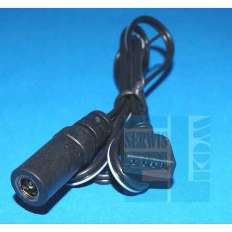 GNIAZDO ADAPTER DC - 2.1/5.5 na 4-PIN Z PRZEWODEM 65cm
