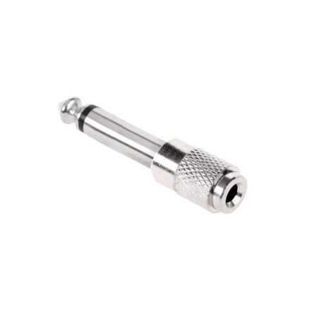 ZŁĄCZE / PRZEJŚCIÓWKA WTYK JACK 6,3 / 3,5 mm METAL MONO