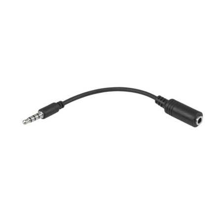ZŁĄCZE WTYK IPOD / PHONE 3,5 4-p GN. 3.5 KABEL CZARNA PRZEJŚCIÓWKA