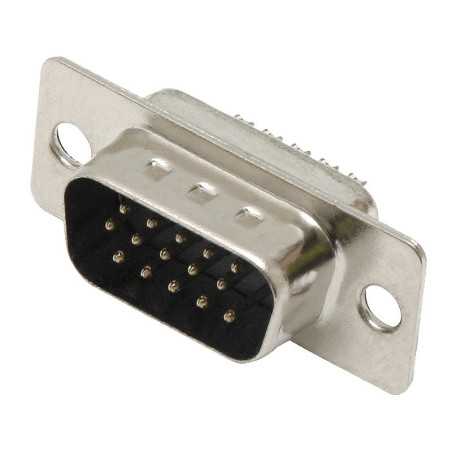 DB15 WTYK PROSTY 3-RZĘDOWY - CANON 15 PIN NA KABEL