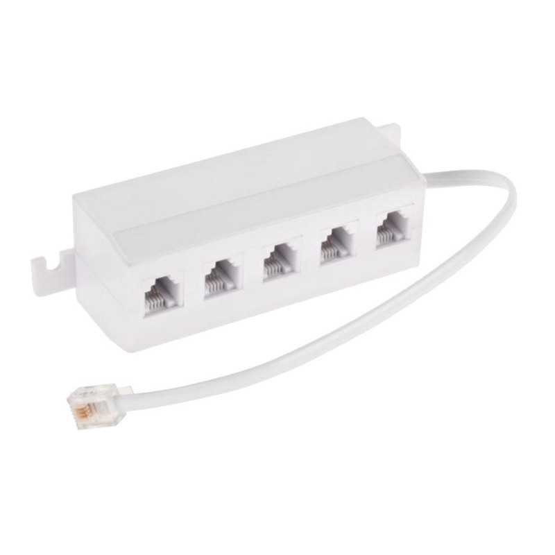 ZŁĄCZE TELEFONICZNE PRZYŁĄCZE 5x GNIAZDO 6p4c