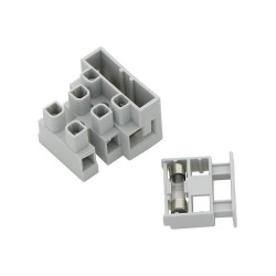 KOSTKA ELEKTRYCZNA 3 POLA +GN. BEZPIECZNIKA 5x20 r 10mm 3118