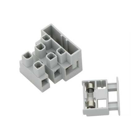 KOSTKA ELEKTRYCZNA 3 POLA +GN. BEZPIECZNIKA 5x20 r 10mm 3118