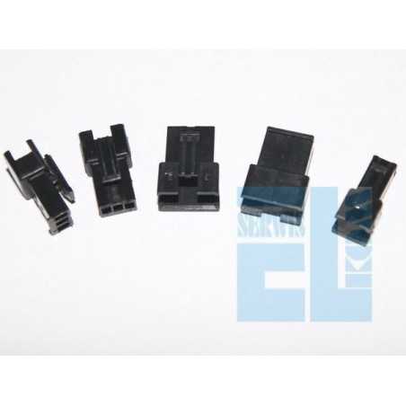 ZŁĄCZE 2-PIN 2,50mm WP OBUDOWA MĘSKA ZATRZASK /A3278