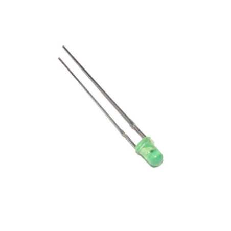 DIODA LED 3mm ZIELONA 200mcd 60st. DYFUZYJNA