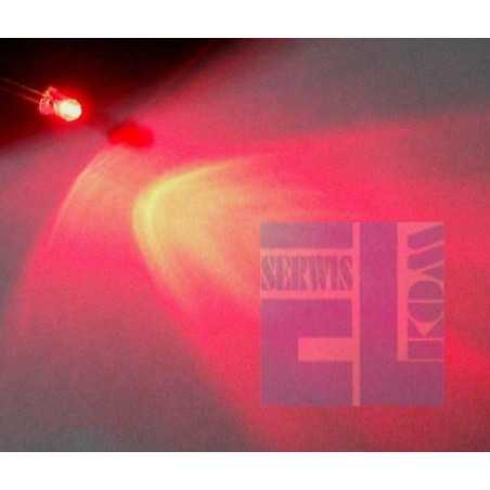 DIODA LED 3mm CZERWONA SUPERJASNA !