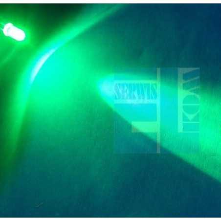 DIODA LED 3mm ZIELONA SUPERJASNA !