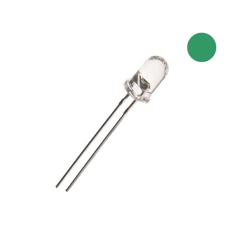  DIODA LED 5mm ZIELONA 12V