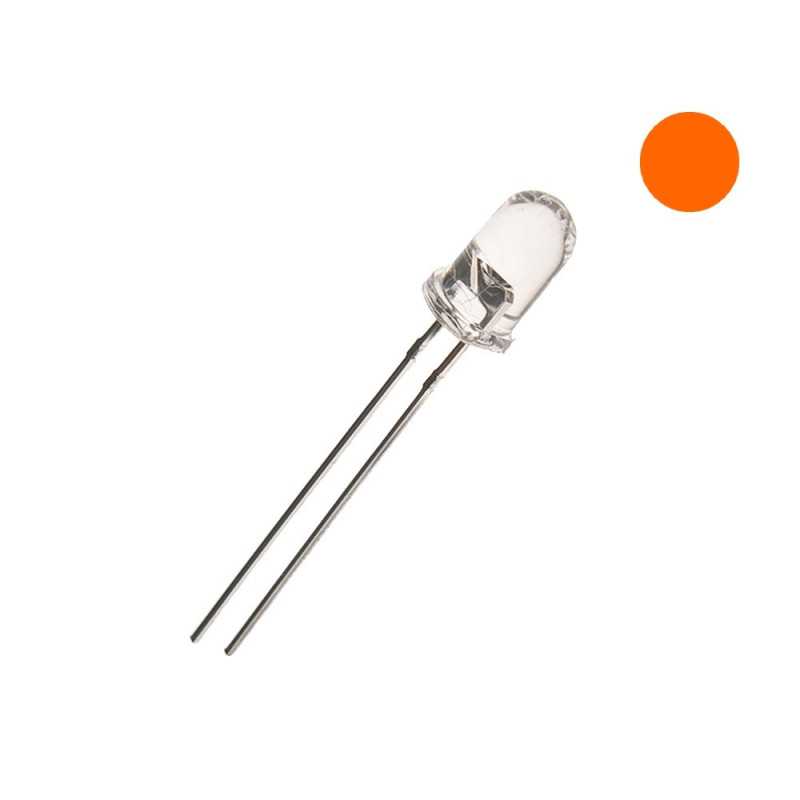  DIODA LED 5mm POMARAŃCZOWA 10cd SUPERJASNA !!!