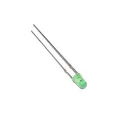 DIODA LED 3mm ZIELONA DYFUZYJNA 90mcd LC 2mA !!!