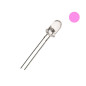 DIODA LED 5mm RÓŻOWA CLEAR
