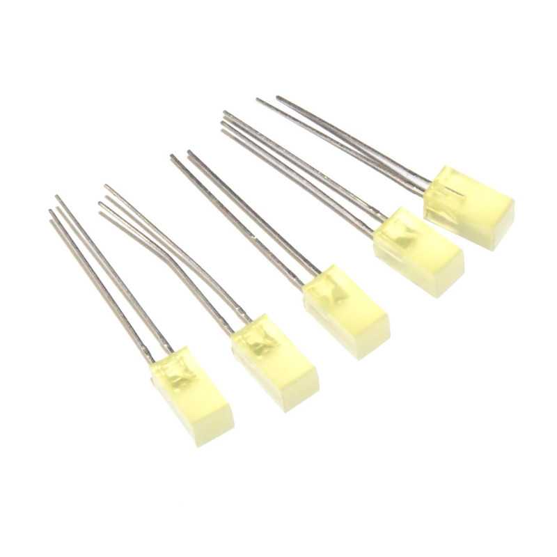  DIODA LED KWADRATOWA 5x5 ŻÓŁTA KINGBRIGHT L-1553 YDT