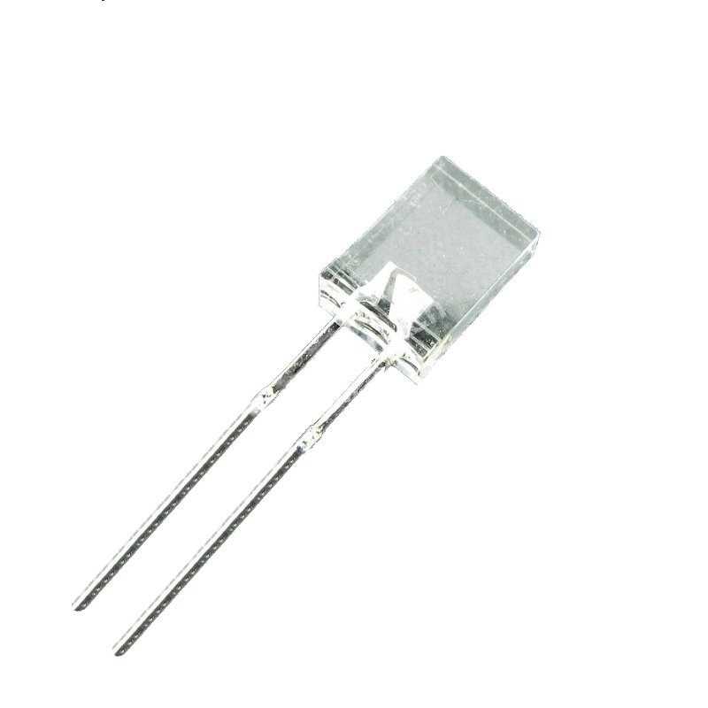 DIODA LED PROSTOKĄTNA 2x5mm NIEBIESKA CLEAR