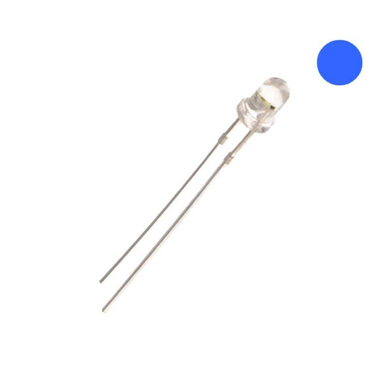  DIODA LED 3mm NIEBIESKA 12V