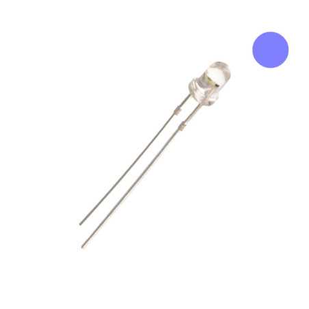 DIODA LED 3mm ULTRAFIOLETOWA UV