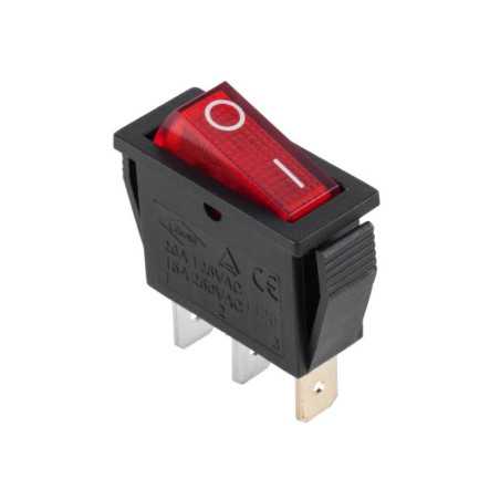 PRZEŁĄCZNIK IRS-101 1A CZERWONY 15A 250V AC /PRK0005