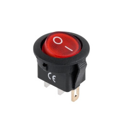 PRZEŁĄCZNIK IRS-101 8C/D CZERWONY 0-1/PRK018B 20A/12VDC