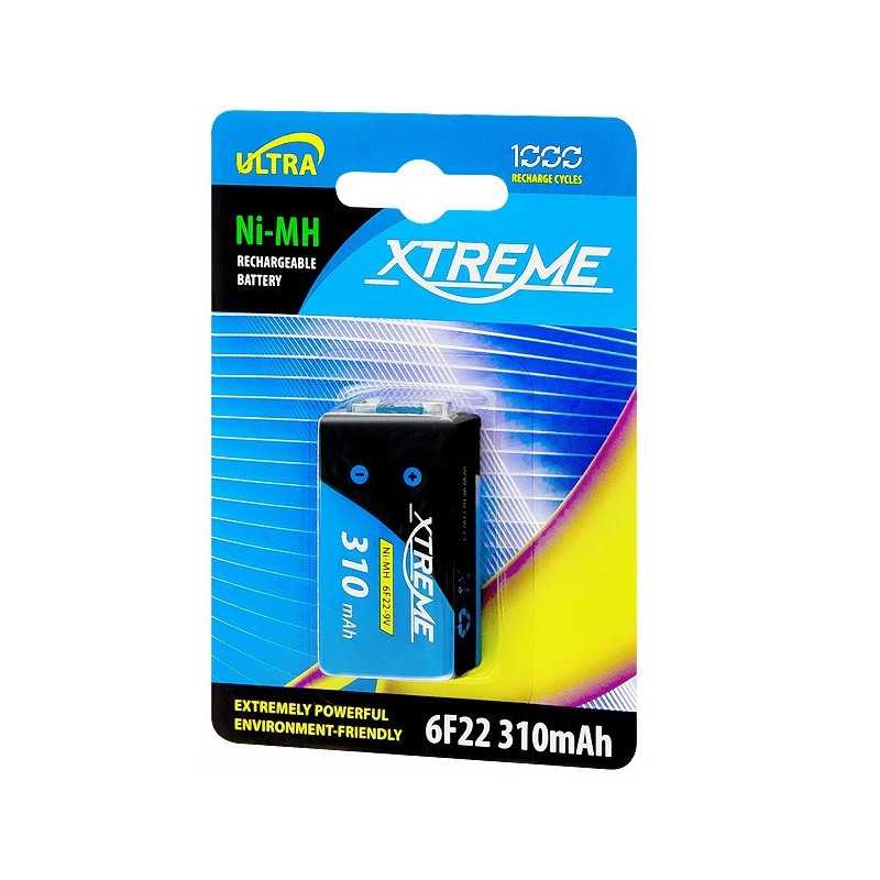 AKUMULATOR NI-MH 9V 310mAh XTREME /82-605 AKUMULATOR NI-MH 9V 310mAh XTREME /82-605